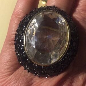 Noir Oversized Cocktail Ring